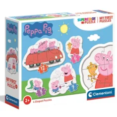 Peppa cerdita 4 en 1 3-6-9-12 piezas puzzle - Clementoni