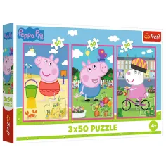 Peppa cerdita el poder de la amistad puzzle de 3x50 piezas - Trefl