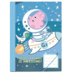 Peppa cerdita en el espacio carpeta elástica 25x35cm