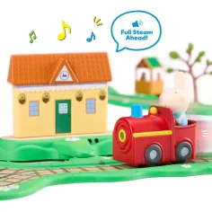 imagen de Peppa Cerdita Whizz-Around Conejita Rebeca con tren rojo juego de juguetes 3