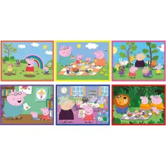 imagen de Peppa cerdita 12 piezas de bloques de cuentos - Clementoni 2