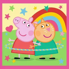 imagen de Peppa Pig - 3 en 1 rompecabezas de 20, 36, 50 piezas - Trefl 4