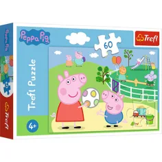 Peppa Pig: Diversión con amigos puzzle de 60 piezas - Trefl