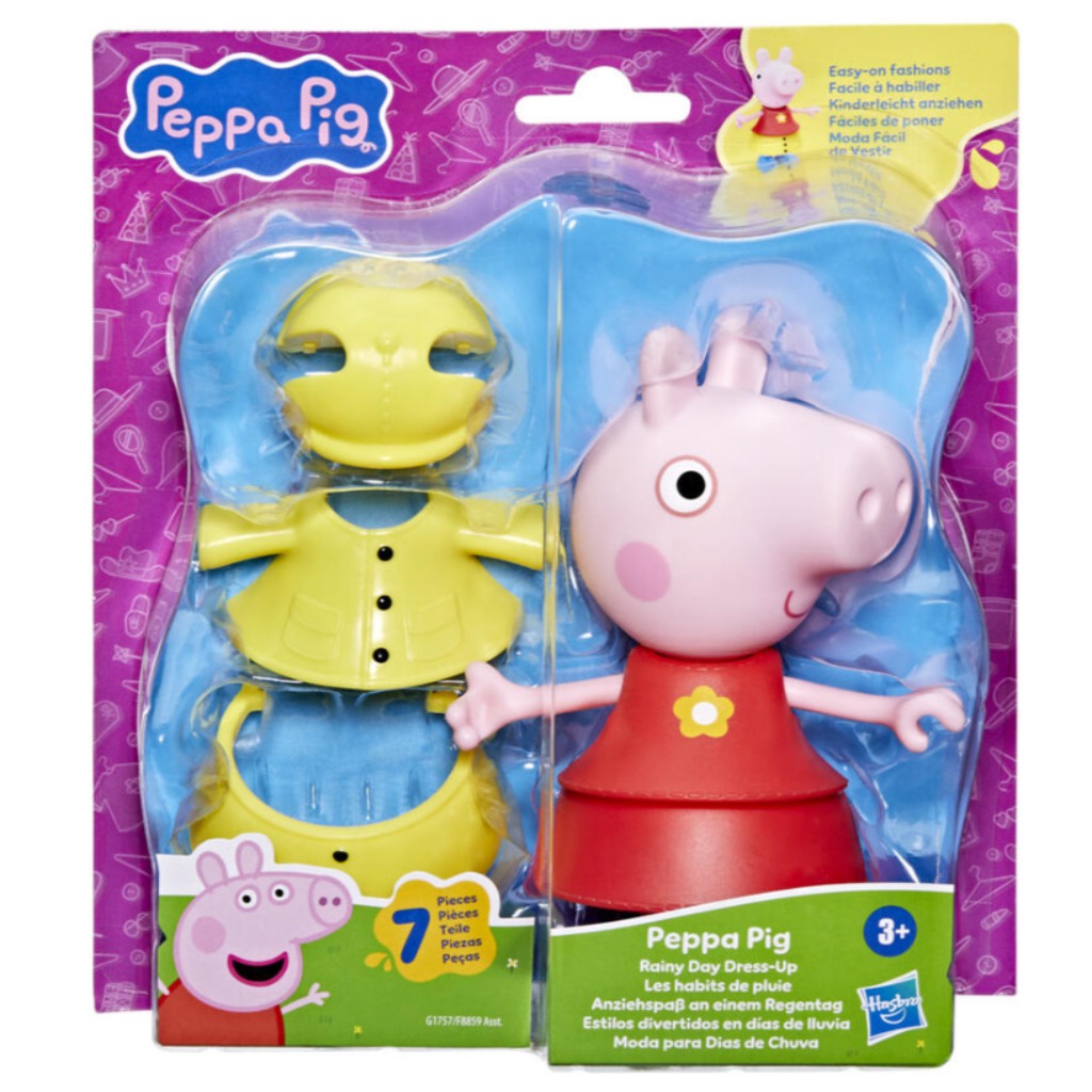 Peppa Pig: Set de figuras de juego de día lluvioso - Hasbro
