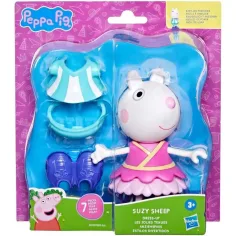 imagen de Peppa Pig: Set de figuras de Suzy vestida con accesorios - Hasbro 1
