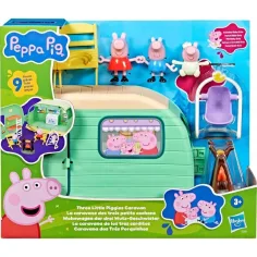 Peppa Pig set de juego de los Tres Cerditos con caravana y figuras - Hasbro