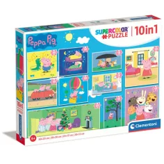 Peppa Pig set de rompecabezas 10 en 1 - Clementoni