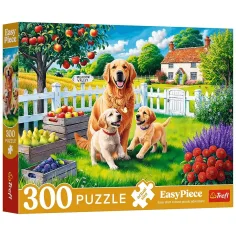 Perros en el campo rompecabezas Easy Piece de 300 piezas - Trefl