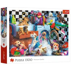 Perros en el lavadero rompecabezas de 1500 piezas - Trefl