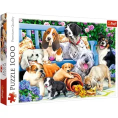 Perros en el parque puzzle de 1000 piezas - Trefl