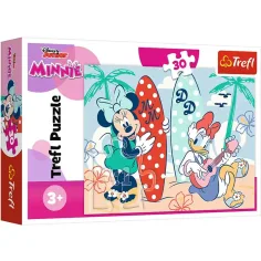 Personajes de Disney en la playa puzzle de 30 piezas - Trefl