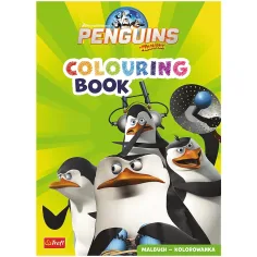 Pinguinos de Madagascar libro para colorear - Trefl