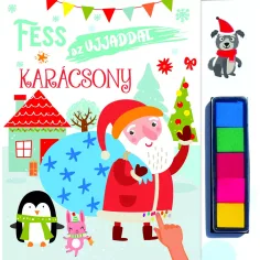 Pinta con tu dedo libro para colorear - Navidad