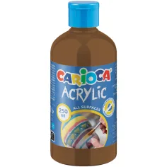 Pintura acrílica marrón 250ml - Carioca