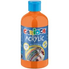 Pintura acrílica naranja 250ml - Carioca