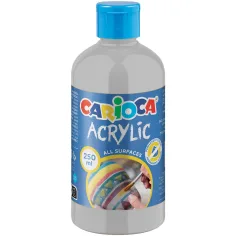 Pintura acrílica plateada 250ml - Carioca