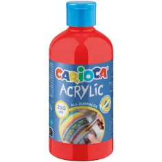 Pintura acrílica roja de 250ml - Carioca
