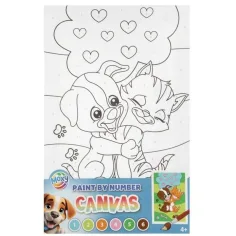 Pintura por números Lienzo de animales 30x19 cm