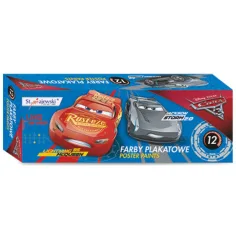 Pintura tempera de 20ml en 12 colores de Cars 3