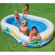 Piscina familiar con patos - Intex