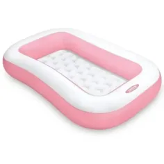Piscina infantil rectangular rosa 166x100x25cm - Intex