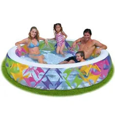 Piscina transparente con elementos de colores - Intex
