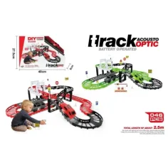 Pista de carreras de 2.5m DIY ensamblable con accesorios en varias versiones