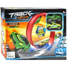 Pista de carreras Track Racing con super loop de 360° y 2 coches pequeños