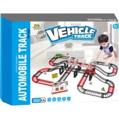 Pista de coches de 4.3m DIY ensamblable con accesorios