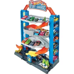 imagen de Pista de garaje de acrobacias Hot Wheels con cochecito - Mattel 4