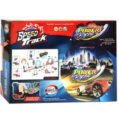 imagen de Pista de velocidad de 20 piezas con loop y coche de retroceso 1/64 2