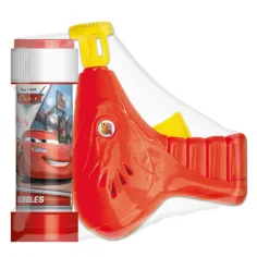 Pistola de burbujas de Cars 60ml con recarga de regalo