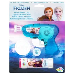 Pistola de burbujas mediana de Frozen con luz de 60 ml