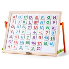 Pizarra magnética de mesa con letras y números - Woodyland