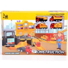Planta industrial con luz y sonido, 4 coches pequeños