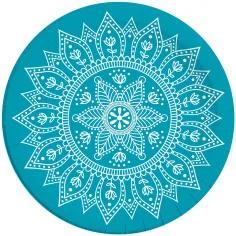 Plato de papel azul-blanco mandala set de 8 piezas 23cm