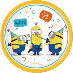 Plato de papel de Minions 8 unidades