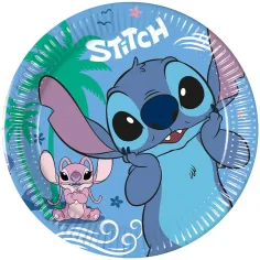Plato de papel Disney Stitch set de 8 unidades 20cm