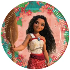 Platos de papel de Disney Princesas Vaiana 2 set de 8 unidades 23cm