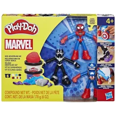Play-Doh: Marvel Aventuras heroicas set de plastilina con 3 figuras - Hasbro