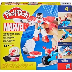 Play-Doh: Marvel Capitán América Moto Slicer juego de juguetes - Hasbro