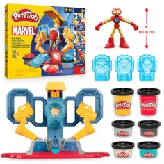 imagen de Play-Doh Marvel: Laboratorio de fabricación de armaduras de Iron Man con luz y sonido - Hasbro 2