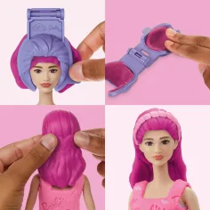 imagen de Play-Doh: Set de plastilina de Barbie corazones y corona de cabello con muñeca - Hasbro 3