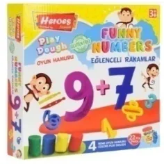 Play-Dough: Héroes Números Divertidos set de plastilina de 22 piezas