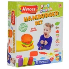 Play-Dough: Set de plastilina de héroes hamburguesa de 7 piezas