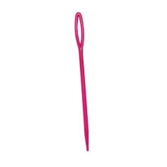 PlayBox: Agujas de bordar de plástico rosa 100 unidades 8 cm