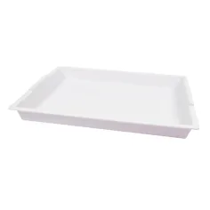 PlayBox: Bandeja blanca de plástico con asas 41x31cm