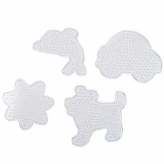 imagen de PlayBox: base de perlas MIDI planchables de 5 mm - perro, coche, pez, flor paquete de 4 unidades 2