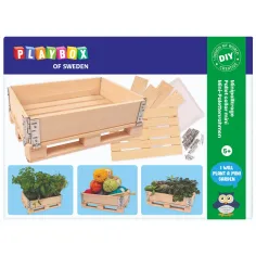 PlayBox: Caja de palets de madera 18x28x8,65cm