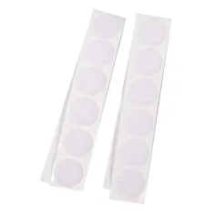 PlayBox: Cierre de velcro autoadhesivo blanco 20mm set de 12 unidades